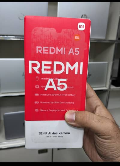 Redmi A5 4GB RAM 128GB Just Box Open PTA Approved with Complete Box
