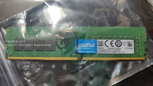 Desktop Ram DDR4 8GB system pulled