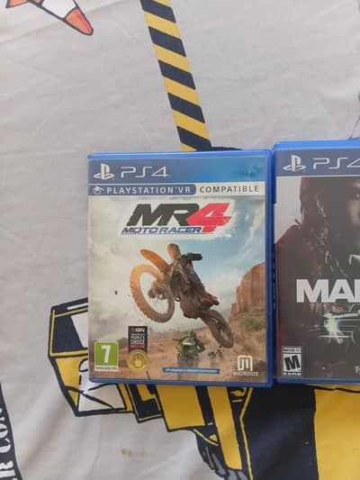 MAFIA 3 AND MOTO RACER4 PS4