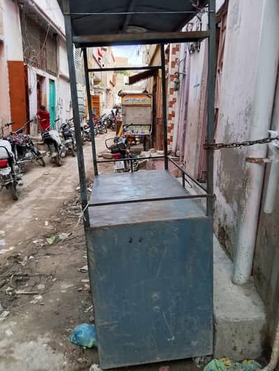 food stall counter& frice machine