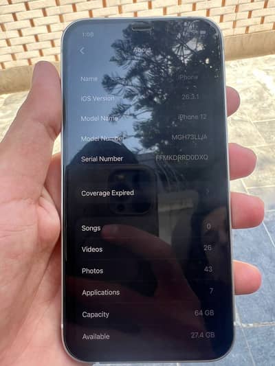 iPhone 12 jv 10/10 condition