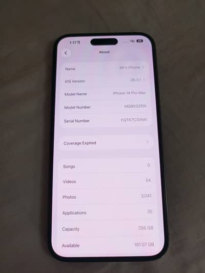 Iphone 14 Pro max Non Pta 256GB