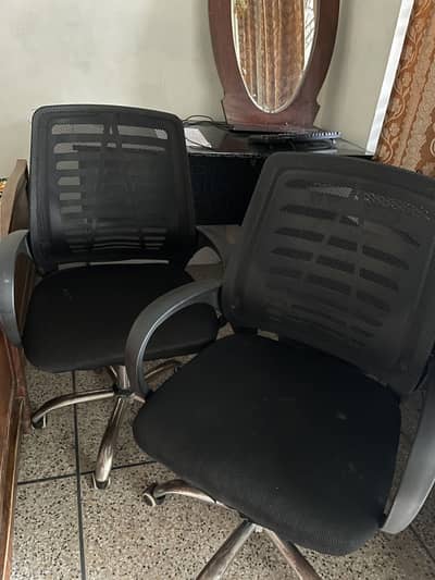 Office table and chair