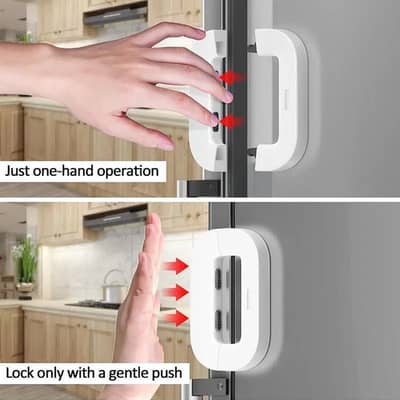 Child Safety Fridge Lock White ABS 11cm