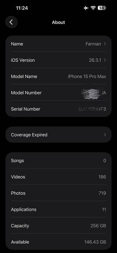 15 pro max jv natural titanium display change but good quality OLED