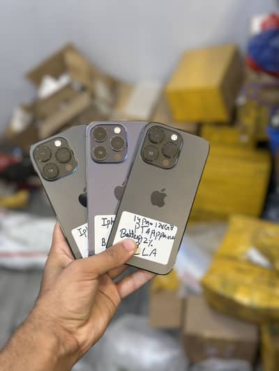 I phone 14pro 128Gb Pta Approved Lla model dual esim 100% Original