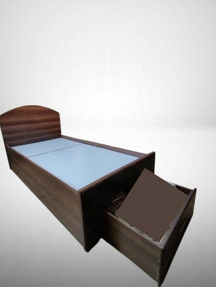 2 Pcs Single Storage Trolley Bed - Solid Structure 0