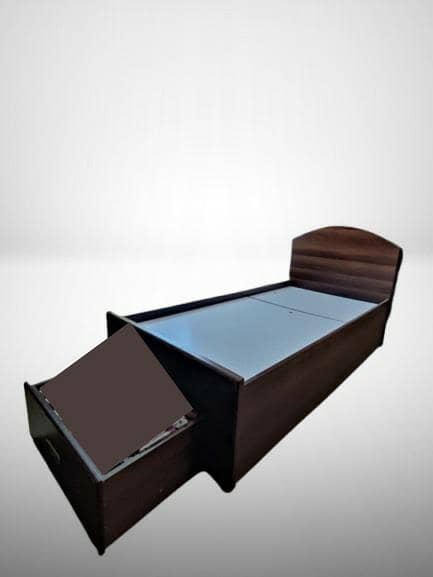 2 Pcs Single Storage Trolley Bed - Solid Structure 1