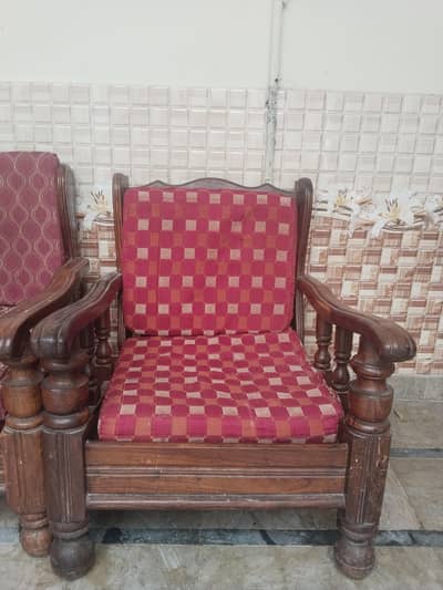 5 Seater Wooden Sofa