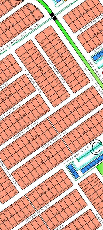 Kanal residential Corner plot for in C Block Top City1