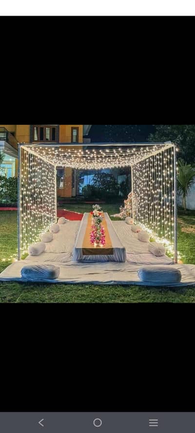Lighting Decor, Event Planners, Wedding Planners, Mehndi, stage deco