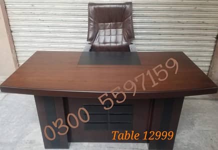 Office desk 5ft polish| work staff table| study computer desk chair |