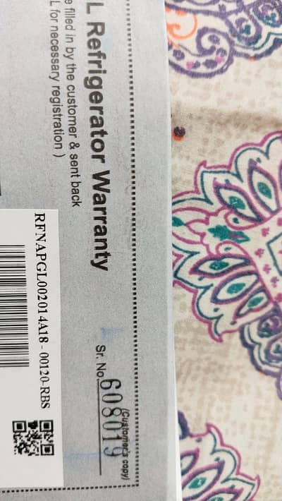 PEL REFRIGERATOR CONDITION 10/10