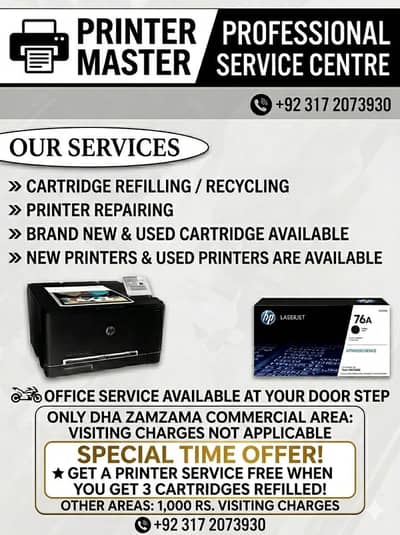 Printer repairing & toner refilling