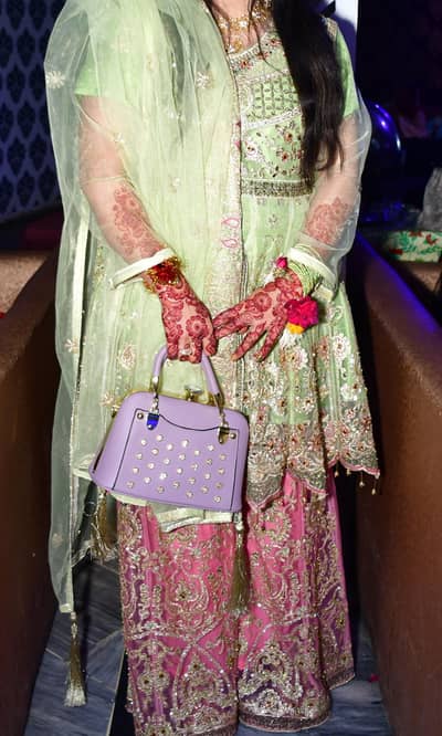 shrarah with short frock