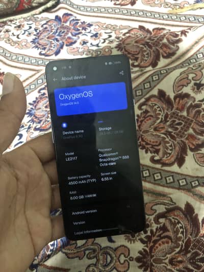Oneplus 9 pta approved 8+8/128//3184167971
