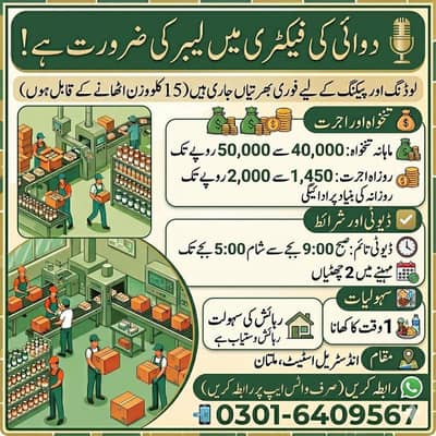 job available in multan.  03016409567 WhatsApp