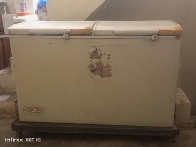 Double door with refrigerator and freezer both