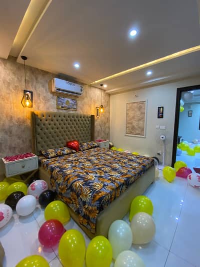 One bedroom apartments daily basis laxusry short stay apartment available for rent in bahria town