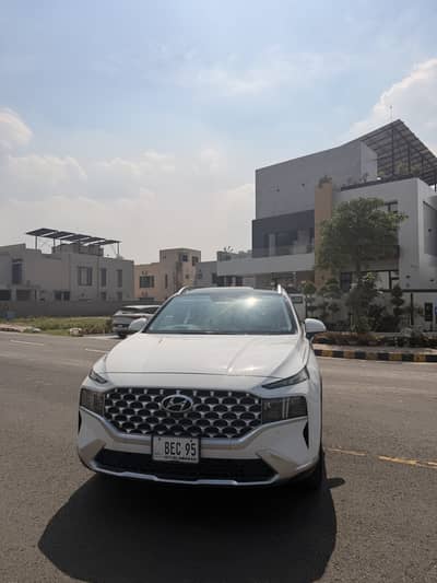 Hyundai Santa Fe Signature Hybrid 2024 Polar White 1600cc