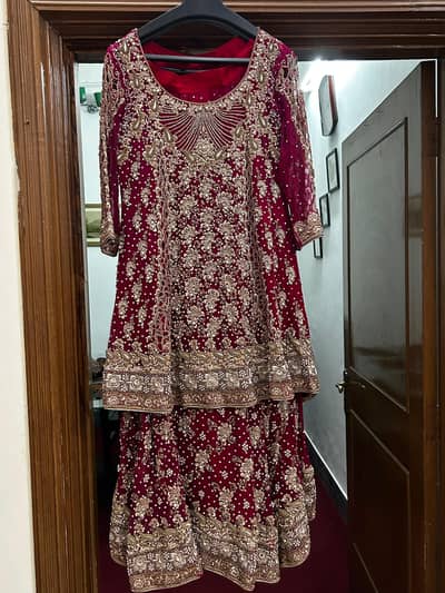 1 time use bridal dress good condition not a single damage