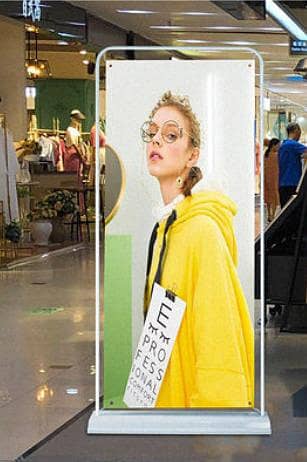 Premium Metal Flex Banner Stand (Dual Side Display)