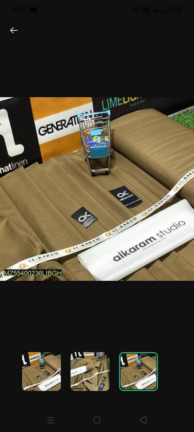 Men's wash and wear plain suit for summer brown unstiched