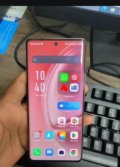 infinix Zero 40 8+8 =16 ;256 GB a one all ok 45 whaat charger with box