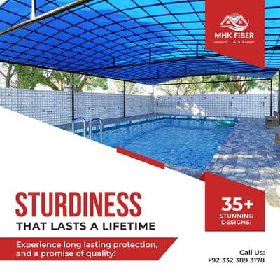 Fiber glass / parking shed/ Fiberglass/ fiber glass / fiber sheet