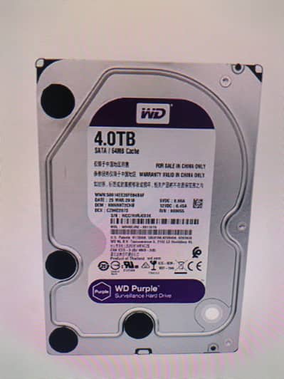 4TB WD SURVEILLANCE PURPLE HARD DRIVE