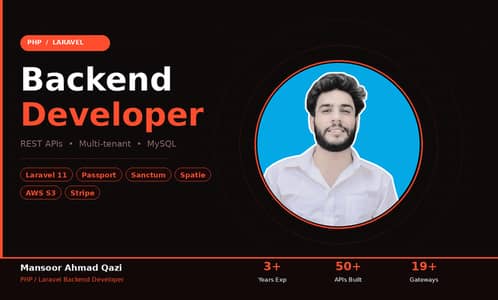 I will develop and fix Laravel web applications, APIs.