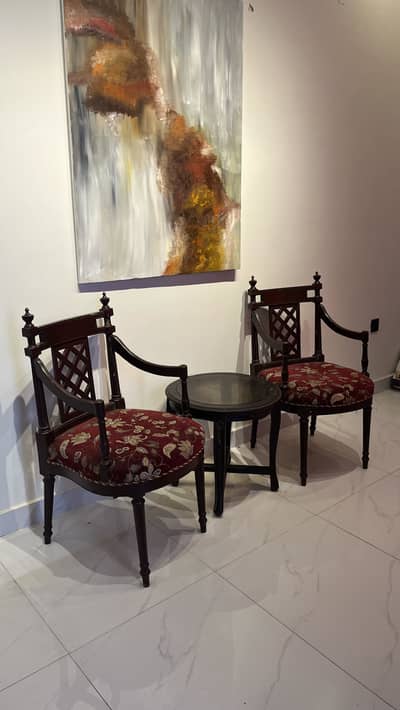 Chinioti Room Chairs Set with coffee table