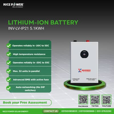 Lithium-ion battery INV-LV-IP21 5.12KWH