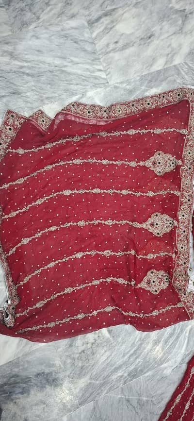 Stunning Red Bridal Lehenga – Medium | Like New