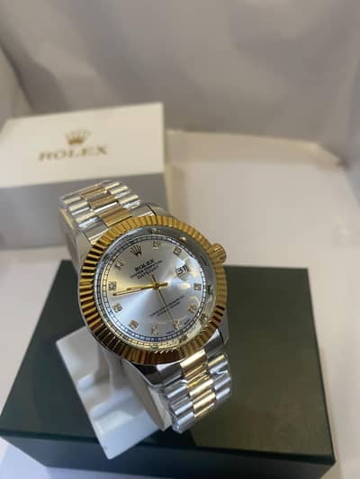 Rolex two tone silver gold
