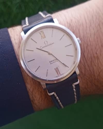 ORIGINAL OMEGA CONSTELLATION VINTAGE QURTZ FIXED RATE