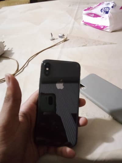 iphone x non pta 256gb battery health 87 panel change but original