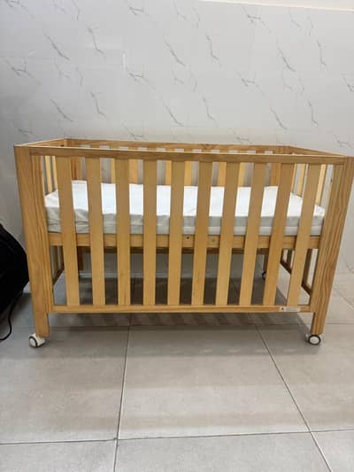 Brand New Zubaidas Pine Wood Baby Cot + Mattress (Huge Discount!)