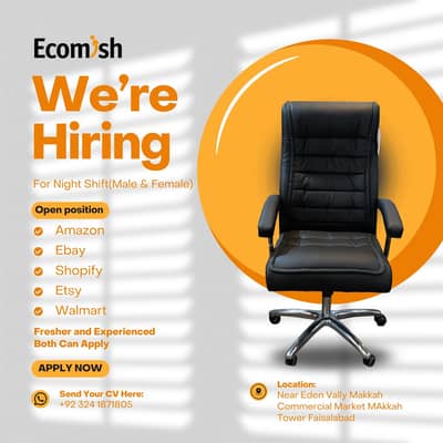 We hiring for office work Male & Female Both Fresher Also can Apply