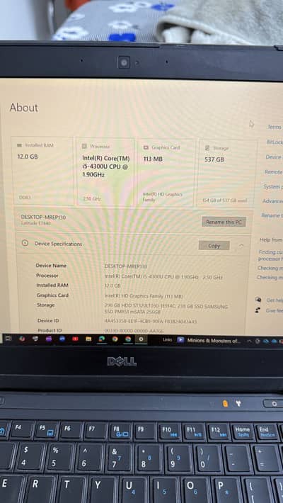 Dell Laptop core i5 with good battery time