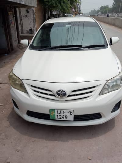 Toyota Corolla XLI model 2012
