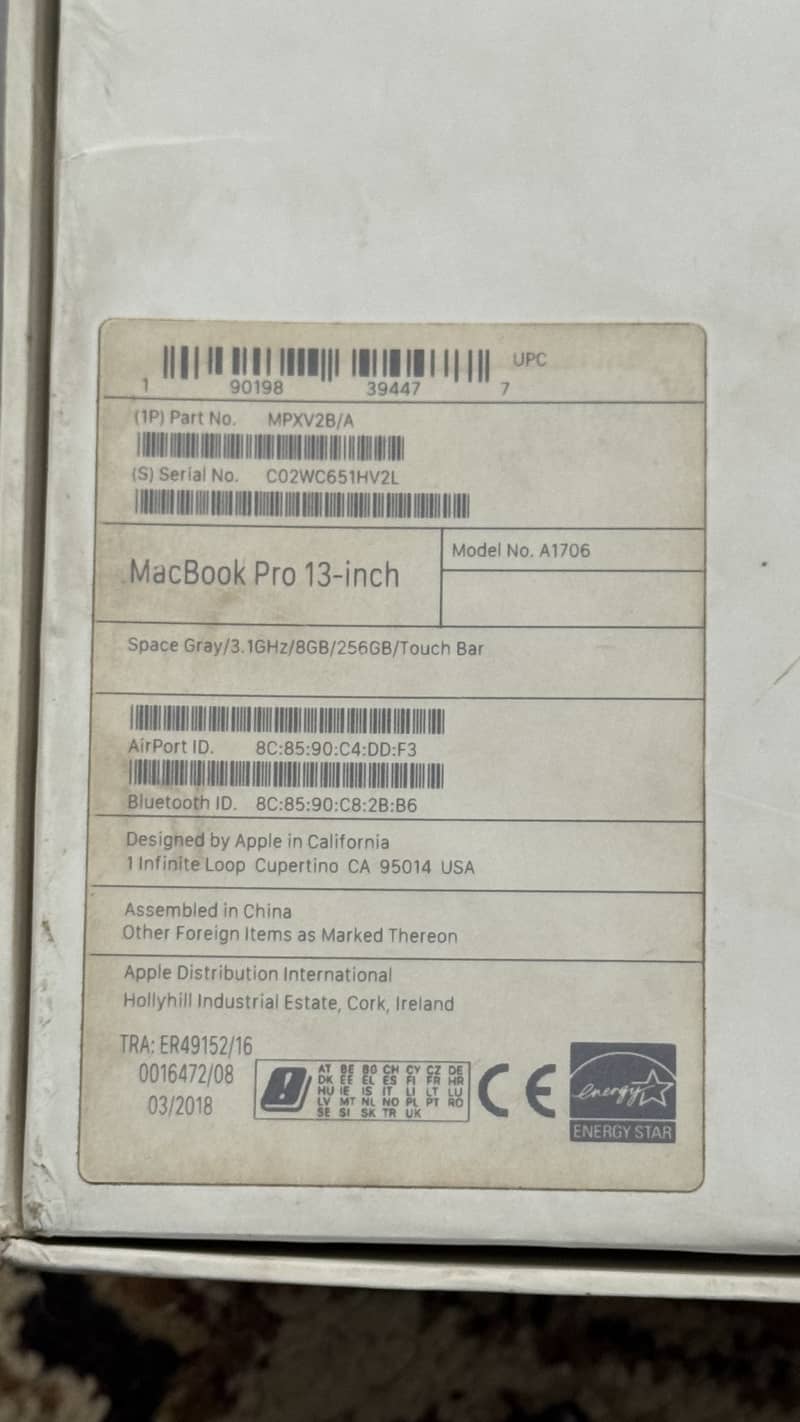 Mackbook Pro 2017 3