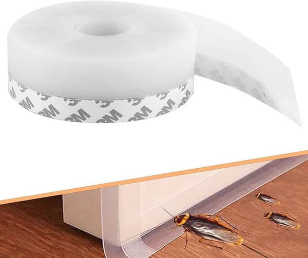 Door Bottom Seal Strip for Doors and Windows — Silicone Weather Stripping for Glass Showers, Frameless Doors, and Cabinets