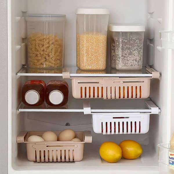 Fridge Drawer Organizer: Retractable Storage Box for Refrigerator Clarity and Space Saving