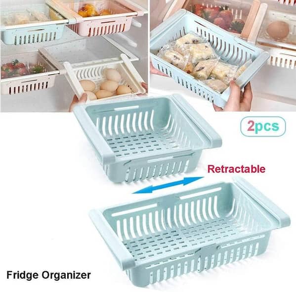 Adjustable, Stretchable Fridge Organizer