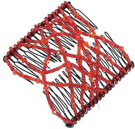 Flexible Magic Double Hairpin Hair Clip for Women and Girls - Elastic Claw Hair Clips for Styling and Hairdressing