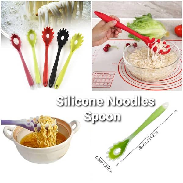 Silicone Pasta Fork Spoon Spaghetti Server Cooking Tools Kitchen Gadget
