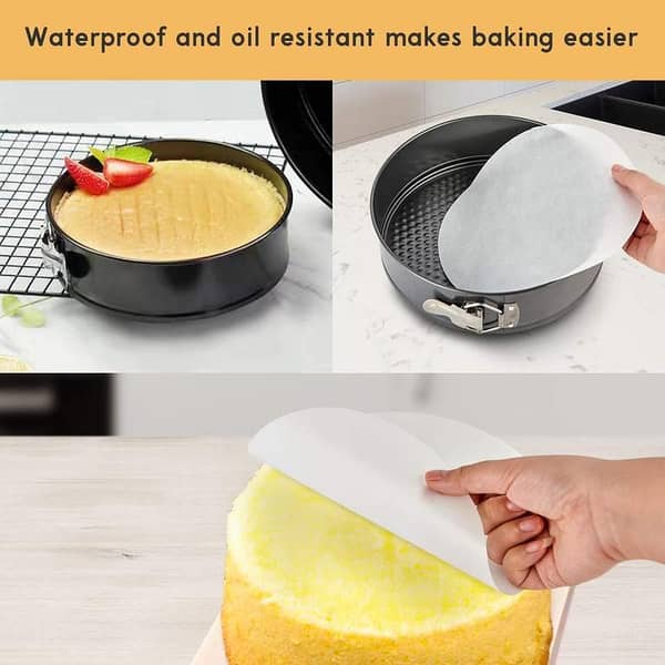 3pcs/Set Round/Heart/Square Cake Baking Pan Carbon Steel Cake Molds Non-Stick Springform Pan Removable Bottom
