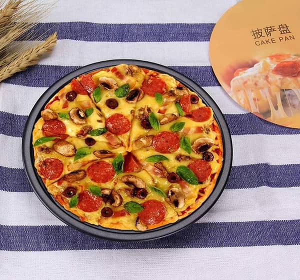 8" Pizza Pan Professional Premium Deep Dish Non-Stick Bakeware, 8-Inch