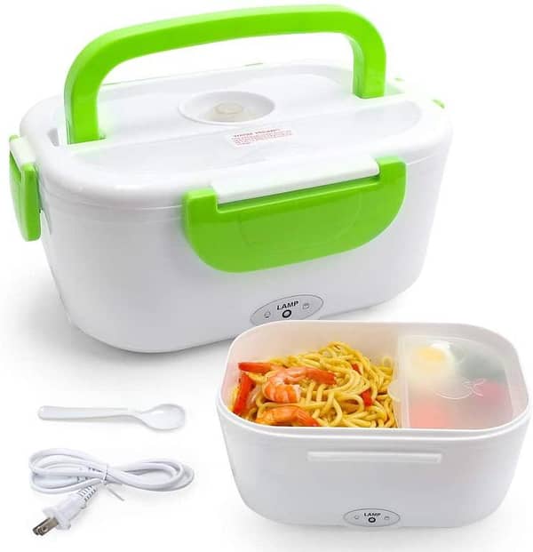 Electric Lunch Box for Car and Household and 12V 40W - Removable Food Grade Material Portable Heater